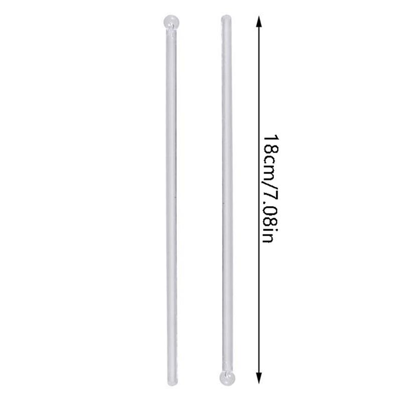 100ks/sada Plastové tyčinky na koktejly Swizzle Tyčinky Míchadlo na nápoje Coffee Muddler