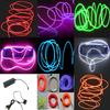 Vibrant Neon Led Light Glow El Wire String Rope For Stunning Party Decorations