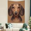 Tapestry Cute Wall for Dog Dachshunds Buyidec