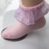 Spring Summer Princess Lace Trim Mesh Dance Socks for Kids - Breathable and Stylish
