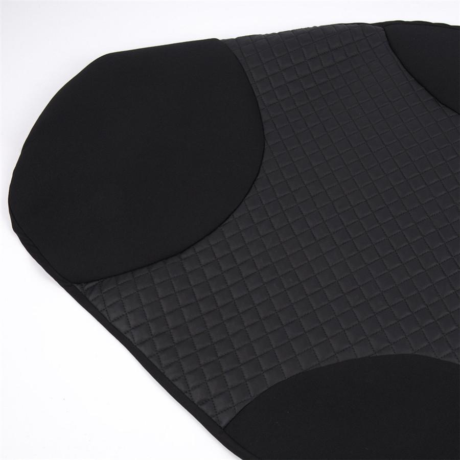 Car Auto SUV Front Seat Cover Black PU Imitated Leather Sports Washable Cushion