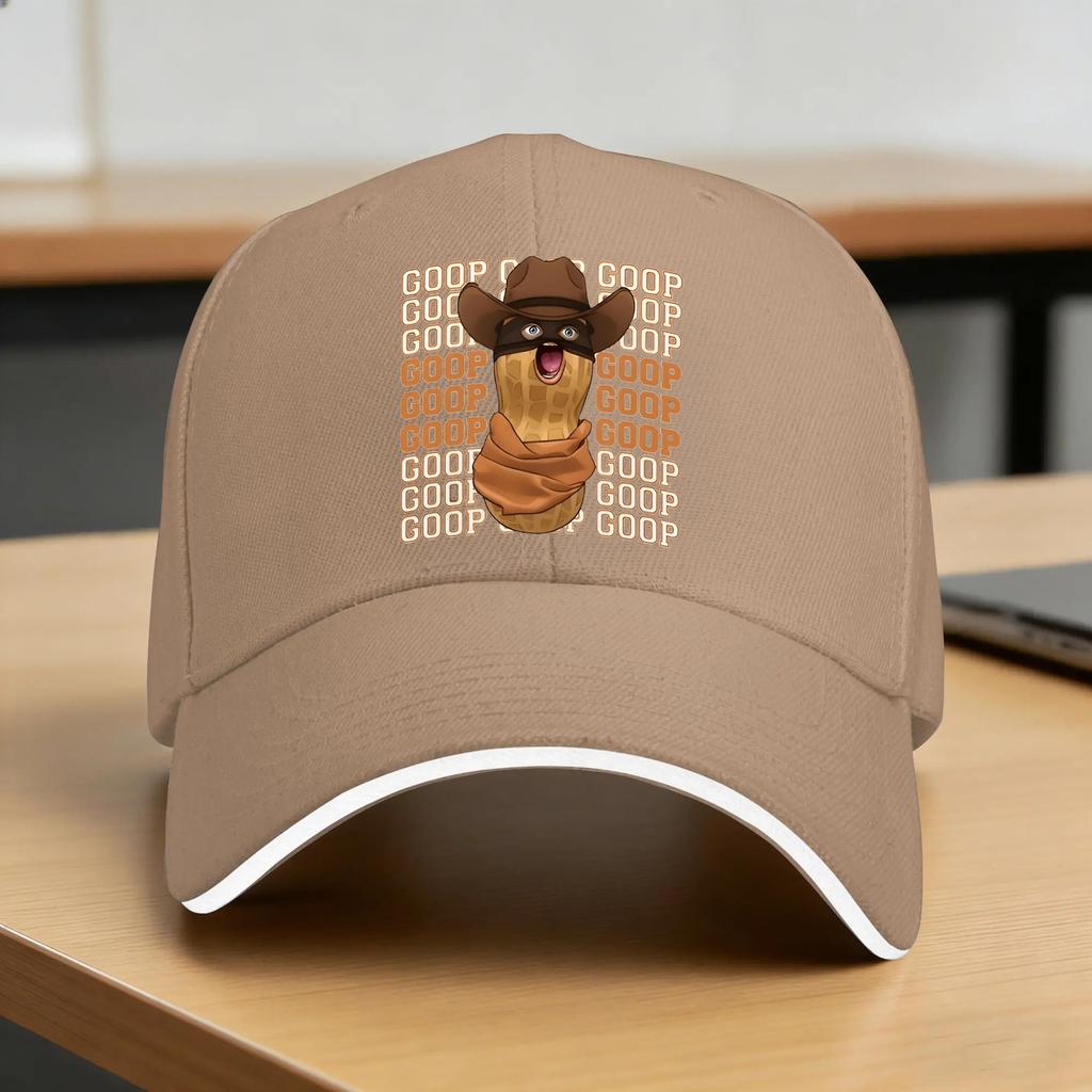 The Burnt Peanut GOOP Meme Casual Baseball Cap  Outdoor Sports Trucker Hat Summer SunProof UnisexTeens Vintage Baseball Caps