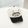 Children Baseball Cap Letters Embroidery Fashion Spring Summer Cap for Kids Boy Girl Sun Hats 52-54cm Bicolor Cotton