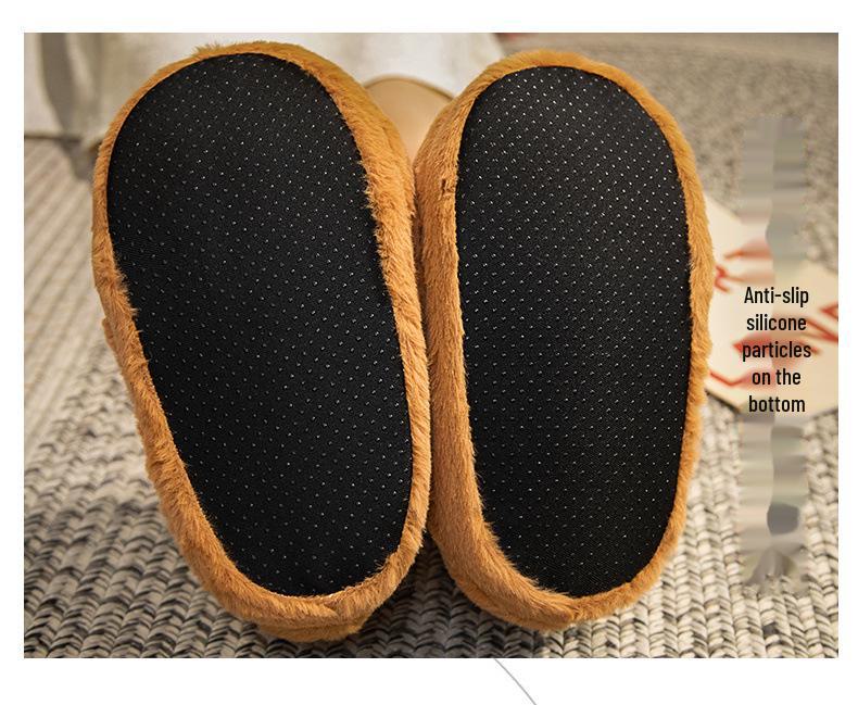 Cozy Capybara Slippers: Warm, Non-Slip Cotton Shoes for Indoor Winter Wear and Doll Play for Girls