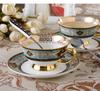 European High Quality Coffee Cups & Sauces Bohemia Blue Coffee Coffee Coffee Coffee Suite Tea Cups Set English Gift Set