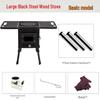 Oeny Portable Outdoor Wood Stove with Viewing Window