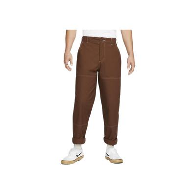 Pantaloni casual SB cu genunchi dublu, culoare uni, picior drept, pantaloni pentru bărbați, cacao FB8429-259