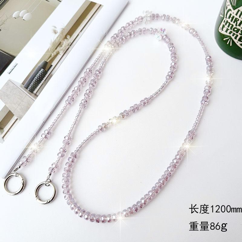 Exquisite Flower Crystal Crossbody Chain, Wearable Chain, Wheel Drill Phone Chain, Long and Short Chain, Keychain, Bag Chain