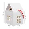 WTEMPO Small House Shaped Paper Gift Boxes with Ropes Foldable DIY Small Presents Packaging Boxes Ideal for Storing and Gifting Delicate Items