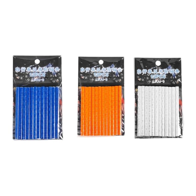 36Pcs Outdoor Cycling Reflectors Tube Bikes Wheel Spoke Reflectors Waterproofs Warning Spoke Cover Easy to Install