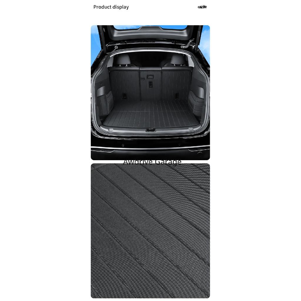 For Tesla Model Y Trunk Mats Fully Coverage Protection Non-Slip Both Sides Protective Pads Tailgate Pad Modely Car Accessories