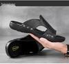 Ciabatte da Uomo in Pelle di Mucca Stile Coreano Open-Toe, Scarpe da Spiaggia Traspiranti, Design Bidirezionale, Taglie 38-52.