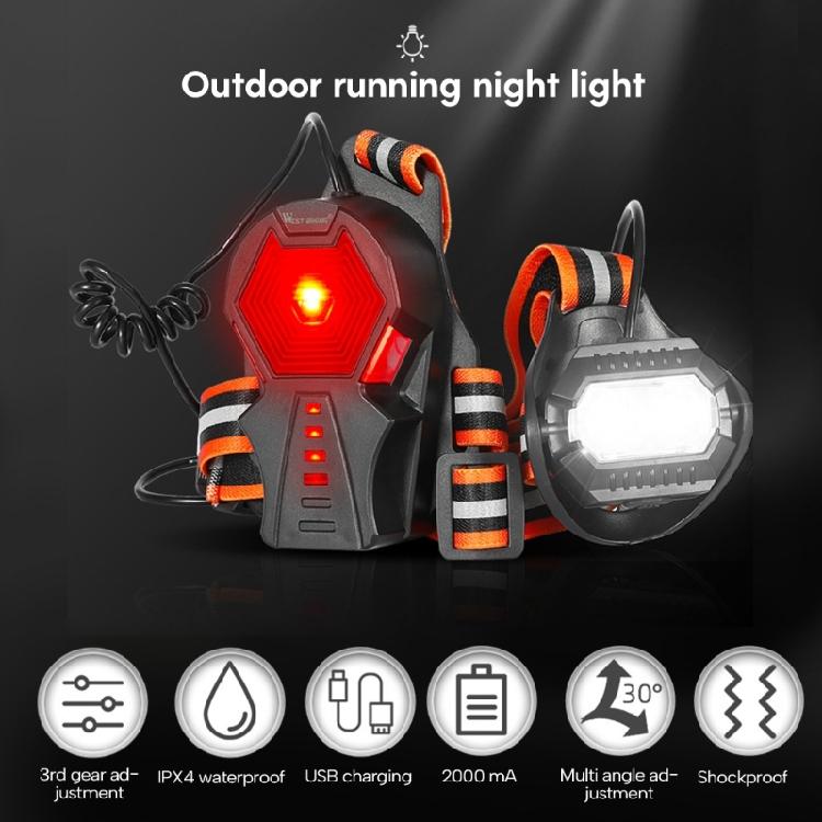 Adjustable 3 Lighting Modes Headlamp Flashlights Walking Lights USB Rechargeable