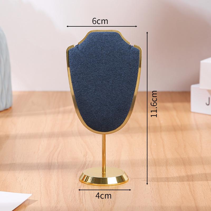 Metal Jewelry Display Stand, Microfiber Velvet Multi-color Display Rack, Jewelry Store Live Stream Pendant Necklace Display Props