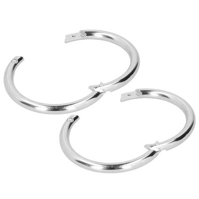 2PCS Cattle Nose Ring Carbon Steel Bull Cattle Cow Nose Ring Farm Animal Equipment Veterinary Tools