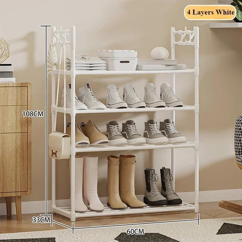 

Дышащая обувница Удобная сборка Обувница Крючковый тип Обувница Многофункциональная стойка для хранения Настенная стойка для хранения