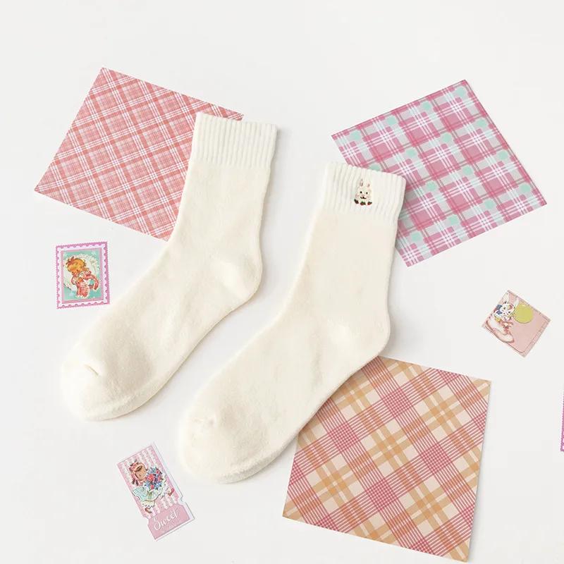 Kawaii Women Animals Cartoon Socks Cotton Rabbit Women Korean Version of Socks Fashion Street Socks