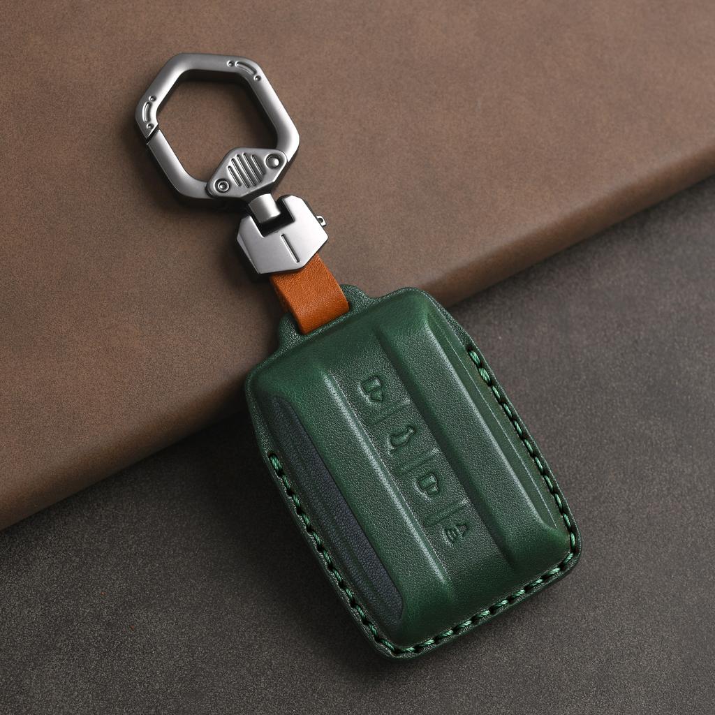 Genuine Leather Protector for Great Wall Gwm Wey Tank 300 500 Tank300 Tank500 Key Case Cover Fob