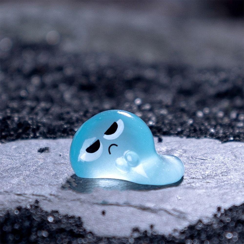 

50pcs Resin Crafts Halloween Luminous Water Elf Figurine Cute Waterdrop Statue Toy Desk Accessories style 7