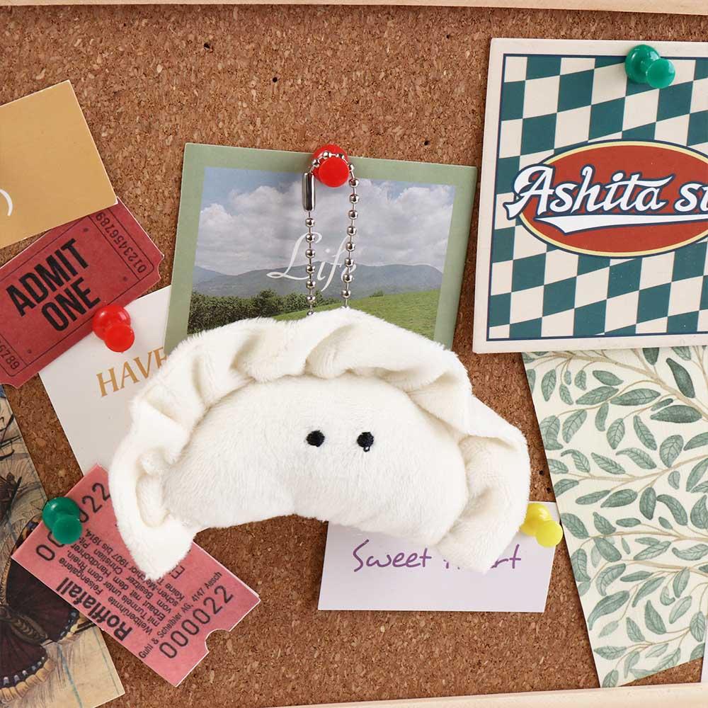 Мягкие плюшевые брелоки в виде пельменей, плюшевый кулон в виде пельменя, мультяшный плюшевый брелок, для студентов