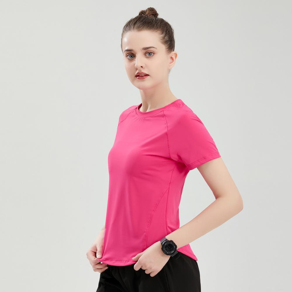 Women's Breathable Moisture-Wicking Casual Outdoor Sports Short Sleeve Yoga Top