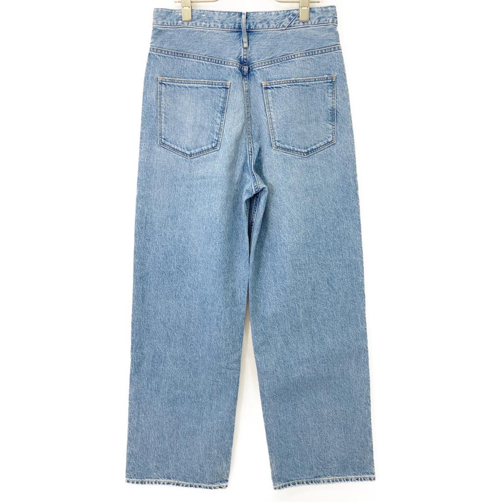 upper hights 188201502FLW FLOW Cobalt Cotton Zip Fly Wide Straight Denim Pants Bottoms 25 blueUsed