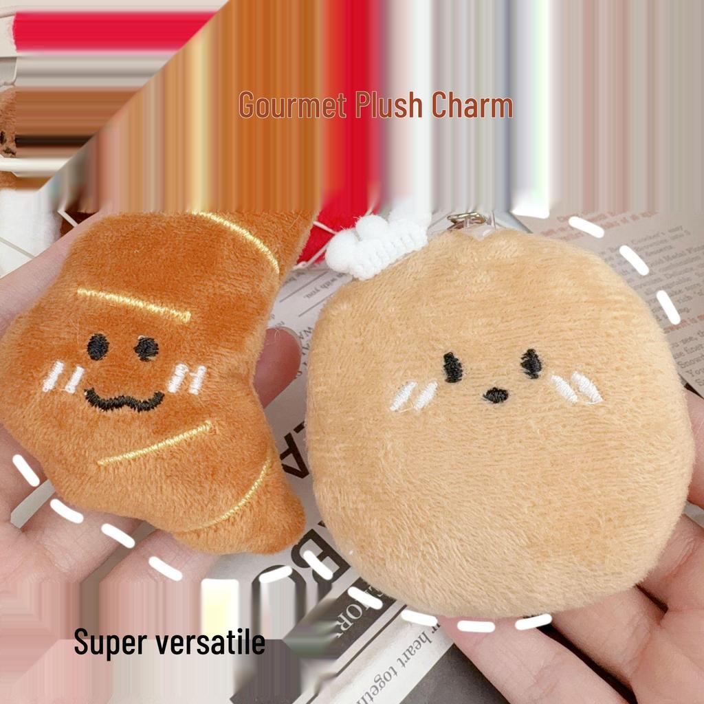 Plush Potato Croissant Keychain Charm & Wedding Toss Toy