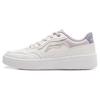 Li Ning Newly Slip Resistant Abrasion Resistant Low Top Skateboard Shoes Women's White Purple AGCT474-2