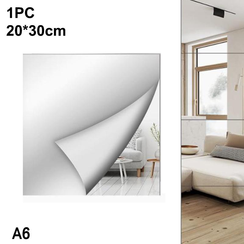 Self-Adhesive Acrylic Mirror Bathroom Shower Makeup Anti Fog Mirror Sticker Tile Shaving Mirror For Door Wardrobe Home Decor