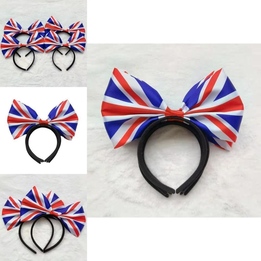 Stilvolles Union Jack Haarband Alice Stirnband Mit Großer Schleife Für Männer Und Frauen Platinjubiläum