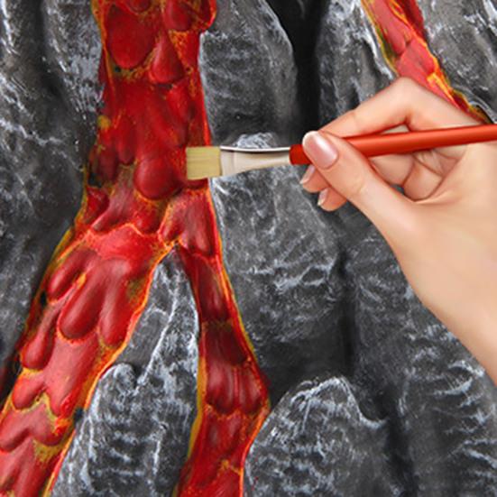 צעצוע ילדים סימולציה עם LED מודל התפרצות וולקנית PVC למשרד