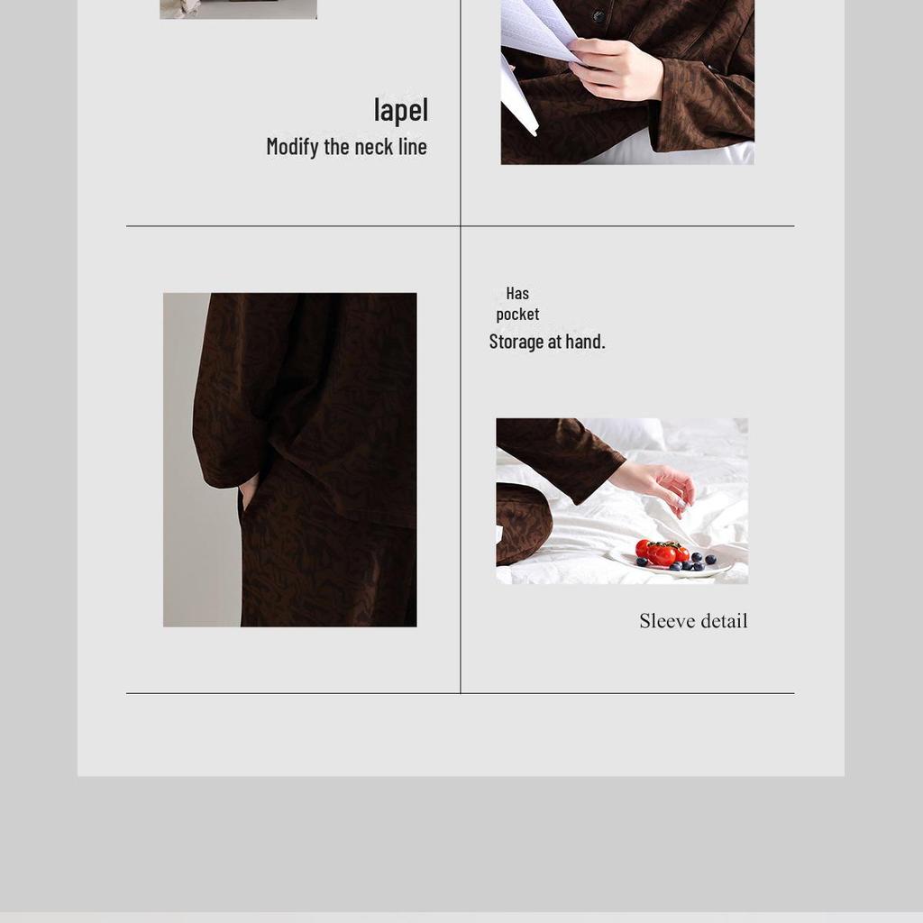 Antibakterielles Modal-Pyjama-Set für Damen - Weich, Langarm mit Brustpolstern, Neuer Chinesischer Stil, Perfekt für Frühling, Herbst und Winter.