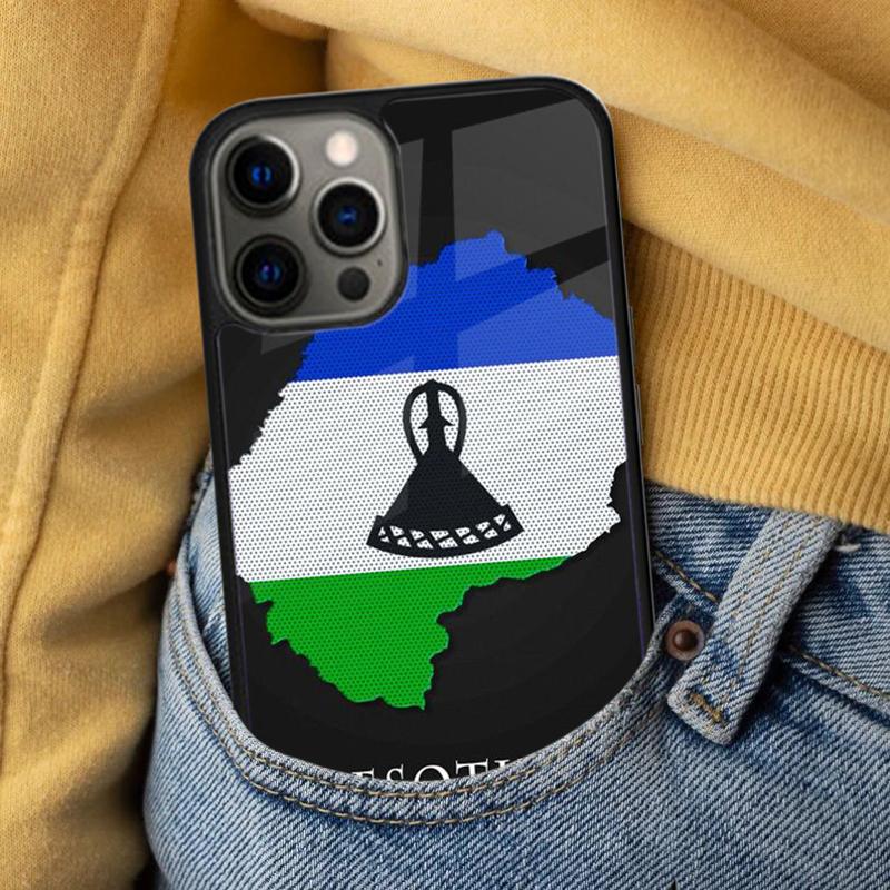 Lesotho Flag Soft Phone Case for iPhone 17 Air 16e Pro max 15 Pro 13 14 Plus 11 12 MagSafe Magnetic Coque