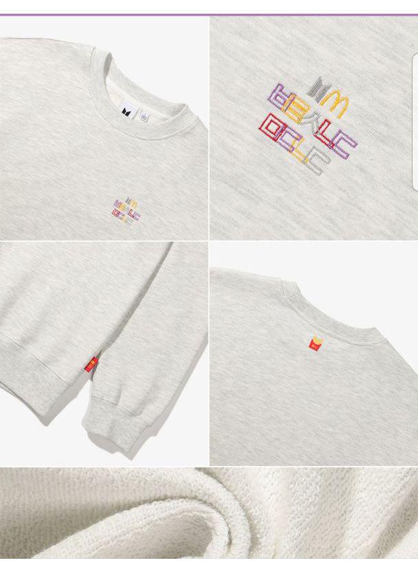 [USED] BTS McDonald's Collaboration Crew Neck Sweatshirt, Size XL