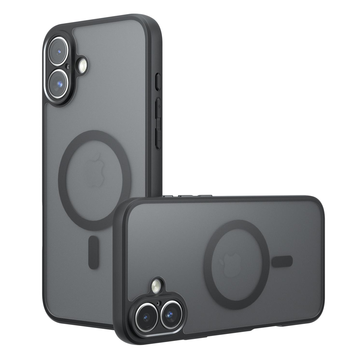 

Для iPhone 16 Чехол Совместимый с MagSafe ТПУ+ПК Матовый Чехол для Телефона на ощупь A