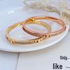 Elegant European & American Full Diamond Inlaid Metal Bangle