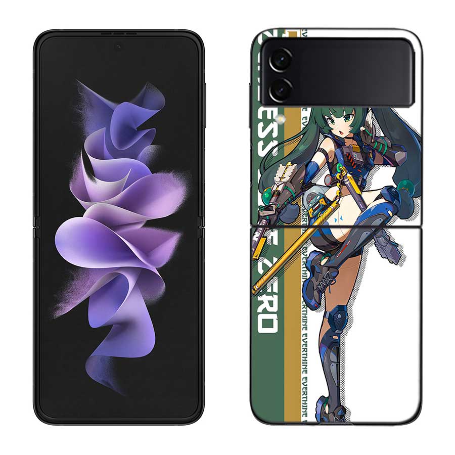 

Zenless Zone Zero Soldier Phone Case For Samsung Z Flip 7 6 5G Galaxy Z Flip 5 4 3 Black Hard Cell Cover Luxury PC Shell Coque Samsung Z Flip 4 5G