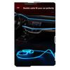1/2/3/4/5M Auto-Innenraum RGB LED Lichtleiste Umgebungsneon Unsichtbares Licht USB Glasfaser Atmosphärenlampe unterstützt APP-Steuerung