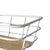 Bike Front Basket Bicycle Stylish Heavy Duty Wood Base Iron Wire Cargo Rack Cycling