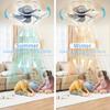 IRALAN Modern White Low Floor DC Motor 64W Ceiling Fans With Remote Control Simple Ceiling Fan Without Light Home Fan