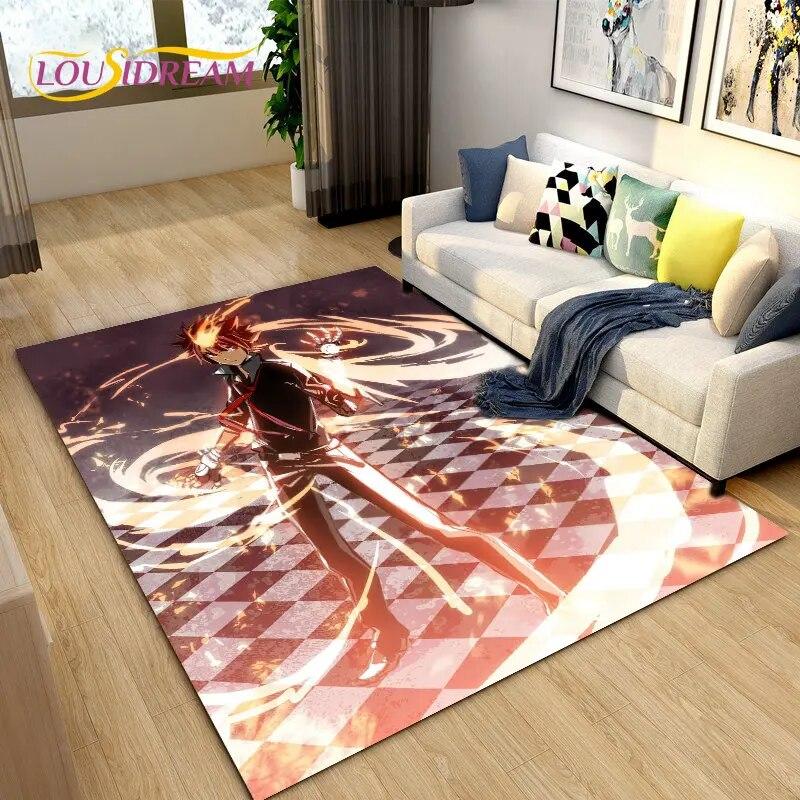 Teachers Hitman Reborn Anime Area Rug Large,Carpet Rug for Living Room Bedroom Sofa Doormat Decoration,kids Non-slip Floor Mat