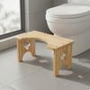 Wooden Toilet Stool Sturdy Anti Slip Easy To Clean Wood