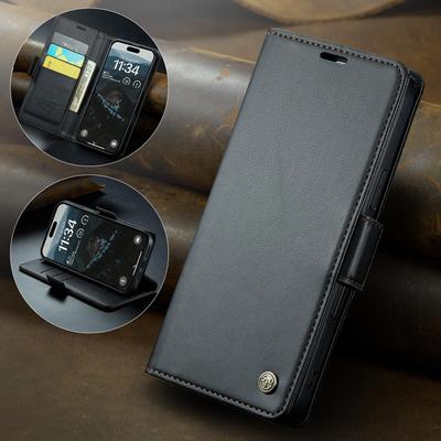 CaseMe-023 Flip Leather Case For iPhone 17 Pro Max Luxury Magnetic Wallet Card Slots Cover Stand Protectives Skins Shell