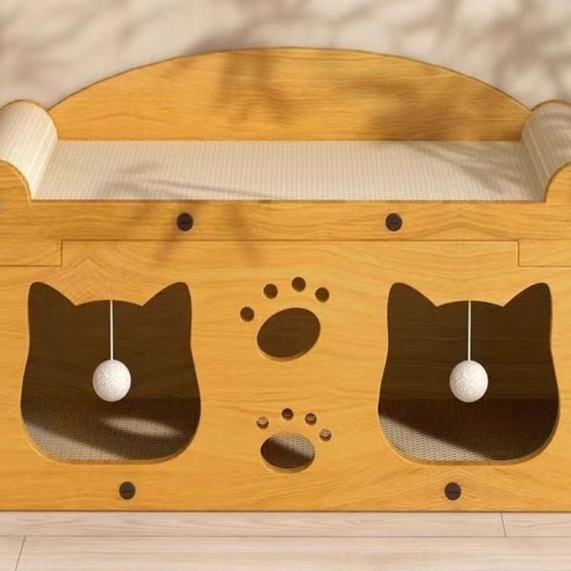 Cat Scratching Board Cat Nest Wear-resistant Non-shedding All-in-one Cat House Four Seasons Scratch-resistant Cat Post Vertical Cat Climbing Frame