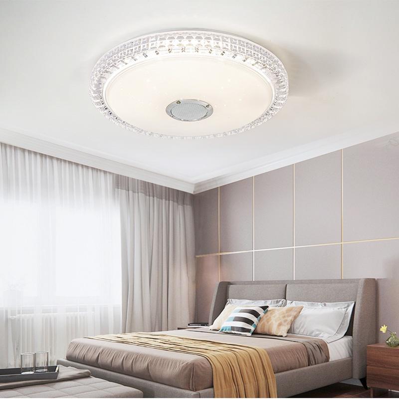 300W WiFi Modern RGB LED Ceiling Lights Home Lighting APP Bluetooth Music Light Smart Ceiling Lamp Bedroom Lamp 40*7cm