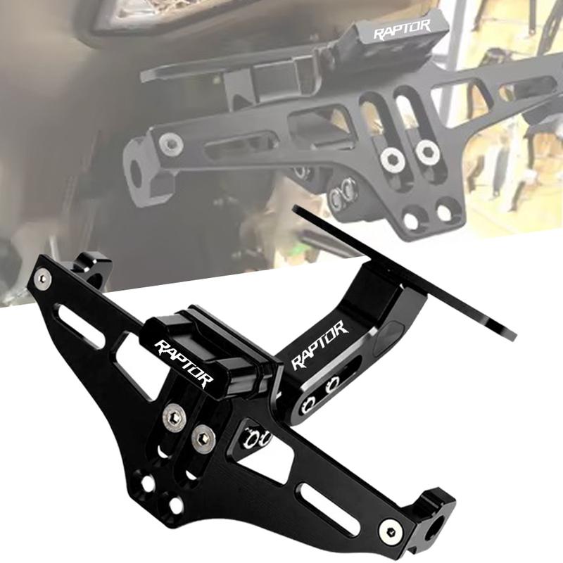 For YAMAHA Raptor 700 2006-2024 700R YFZ450R 2014– YXZ1000R Fender Eliminator Adjustable License Plate Holder Bracket LED