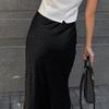 Women Long Leopard Print Ankel-Length Skirts High Waist