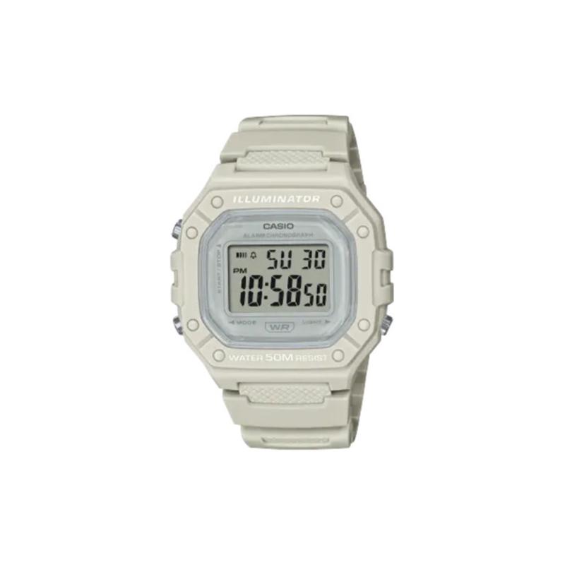 CASIO Customized watch modified series Ice Soul Textile Dome Classic retro small square watch Fashion W-218HC-8AV(Watch5-GaiZhuang-BingPoZhiQiong)