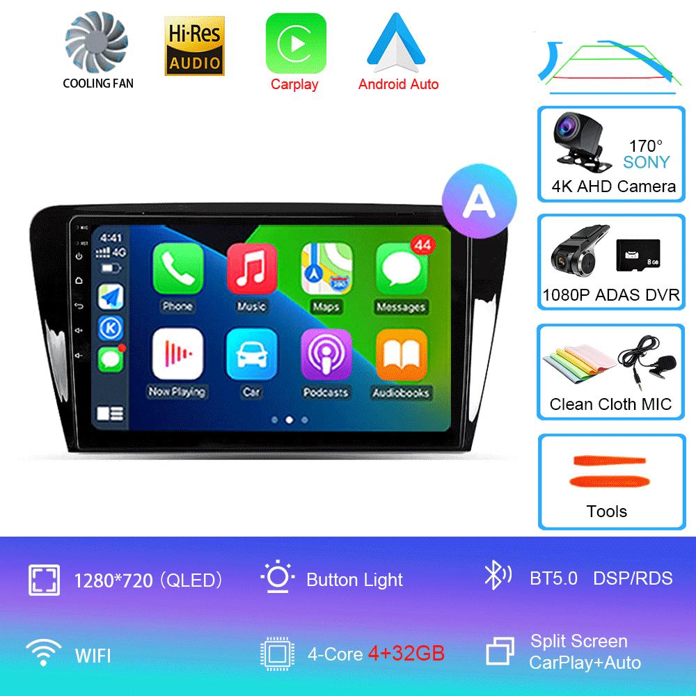 Android 14 Car Radio For Skoda Octavia 3 A7 2013 - 2018 Multimedia Video Player Navigation stereo GPS No 2din 2 din dvd