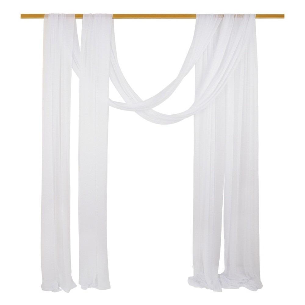 2 Panels Stretch Yarn Wedding Arch Drapes 29.53 X 236.22 In Ceremony Hanging Cloth  Birthday Party